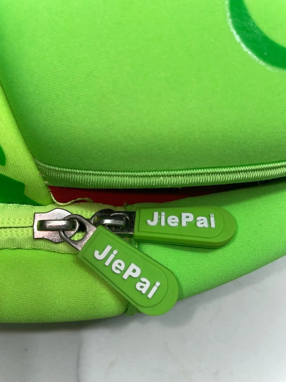 Jiepai 3D Hippo Cartoon Neon Green Designed Waterproof Bag Kids Girl or Boy
